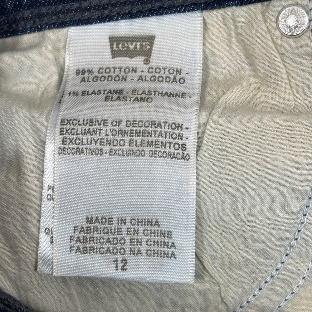 Levis Original Denim Skirt Womens 12 Mini Straight‎ Western Casual - Picture 5 of 9